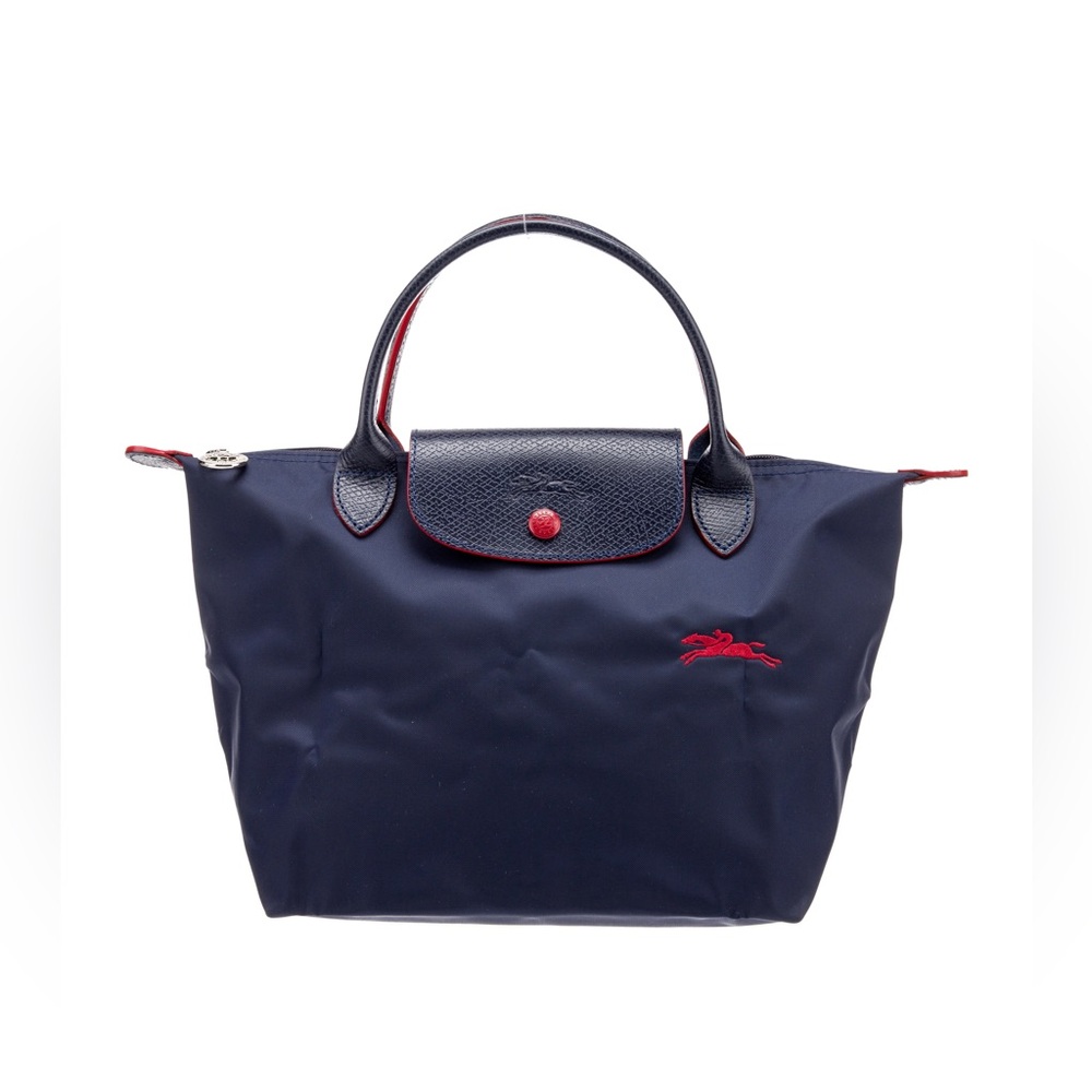 Longchamp Le Pliage Horse Top Handle Bag S navy Blue